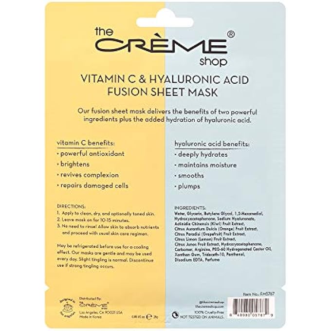 STRBOXONG أقنعة الوجه الكاملة بفيتامين C وحمض الهيالورونيك، العناية بالبشرة الكورية والترطيب - مرطب، مزيل للرؤوس السوداء، كريم للندبات، جوهر الجمال الطبيعي - مجموعة 5 أوراق - Image 2